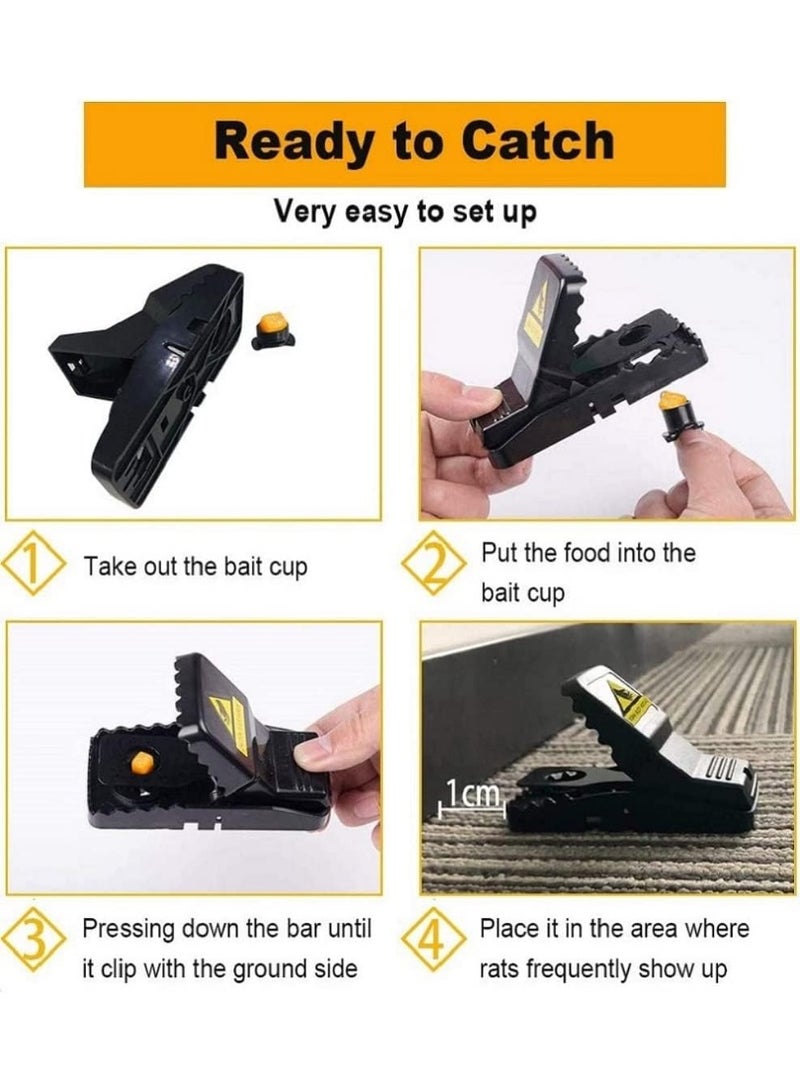 general Feeke Mouse Traps, Mice Traps for House, Small Mice Trap Indoor Quick Effective Sanitary Safe Mousetrap Catcher for Family and Pet - Image 5