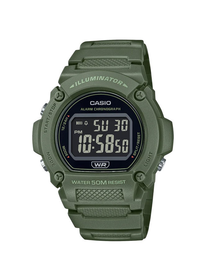 CASIO Resin Digital Watch W-219HC-3BVDF - Image 1