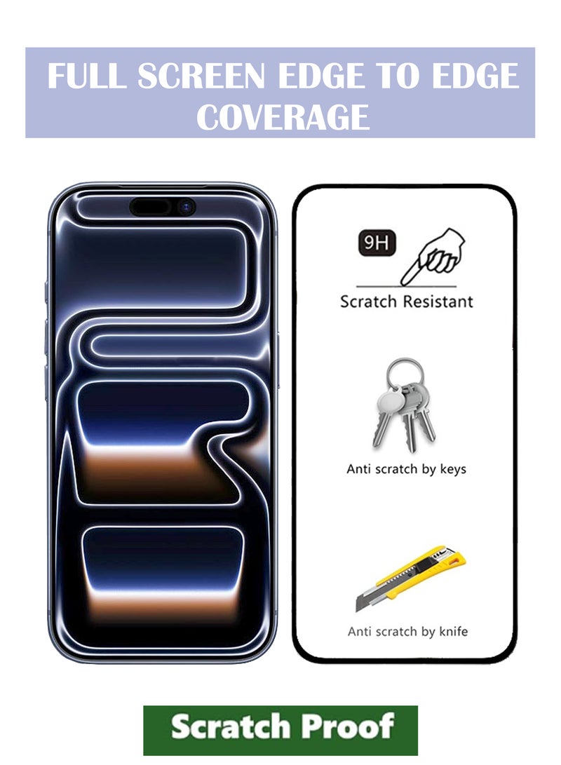 BYTER For Apple iPhone 17 Pro High Definition Screen Protector Nano Flexible Glass /Tempered Glass Super Hardness/ Full Glue Edge to Edge Anti Shattered Glass for Apple iPhone 17 Pro - Image 3