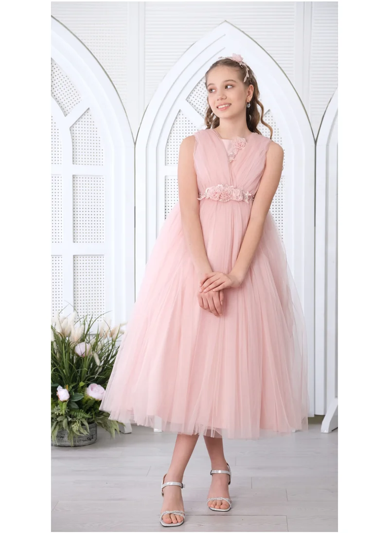 VIA BAMBINO Flower Girls Dress Pink 3169