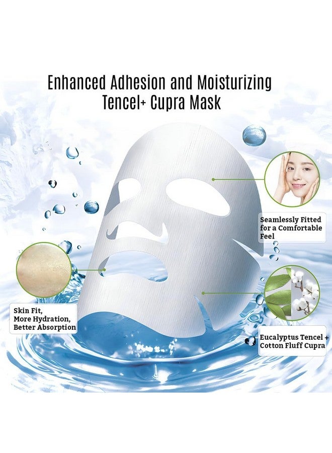Leaders Insolution Leaders Mediu Amino Moisture Hydrating Facial Sheet Mask | Natural Mineral Water, Hyaluronic Acid, Ceramide | Anti-Aging, Soothes Dry Skin, Enhances Elasticity (10 Sheets) - Image 5