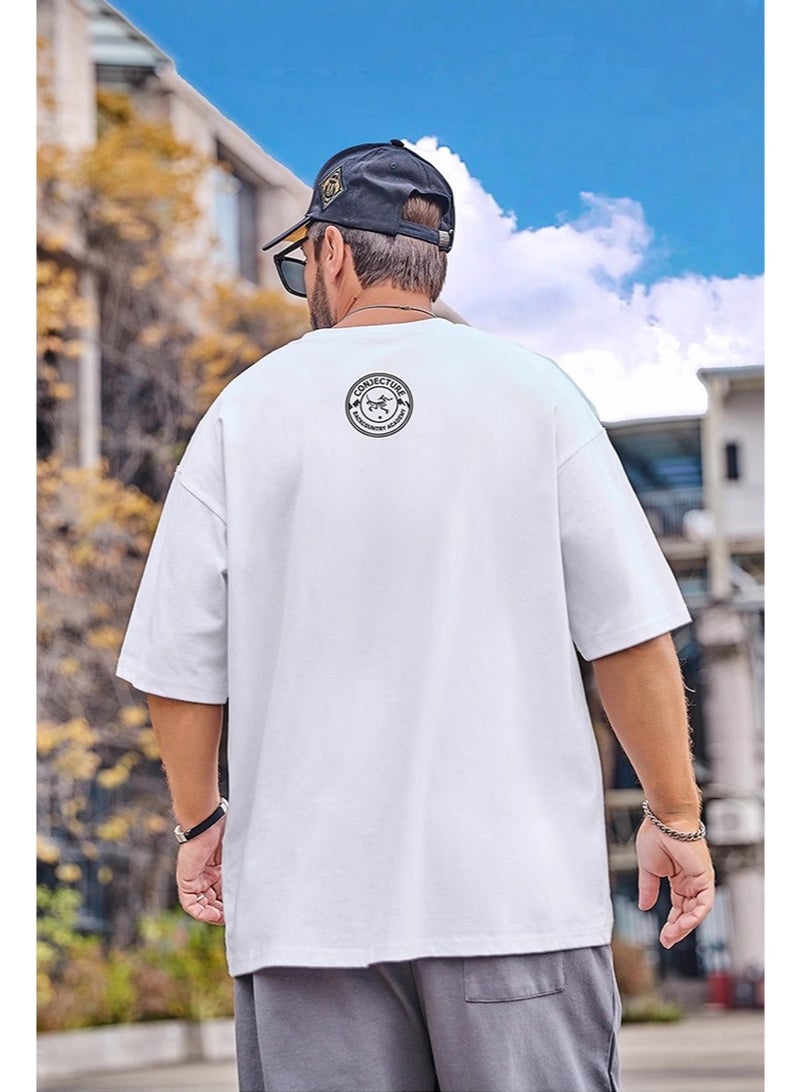 ARCTERYX  loose white T-shirt-retro outdoor printed short-sleeved T-shirt, double-sided design, suitable for casual street wear, suitable for both men and women, 300g 100% cotton. - Image 3