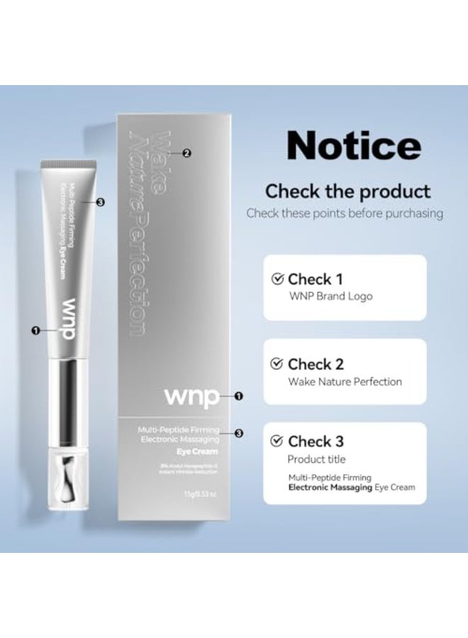 WNP Eye Cream|Wrinkle Eraser EyeCream, Multi-peptide Firming Eye Tightener, Anti-Aging Eye Cream for Puffiness and Bags Under Eyes Cream - Image 2