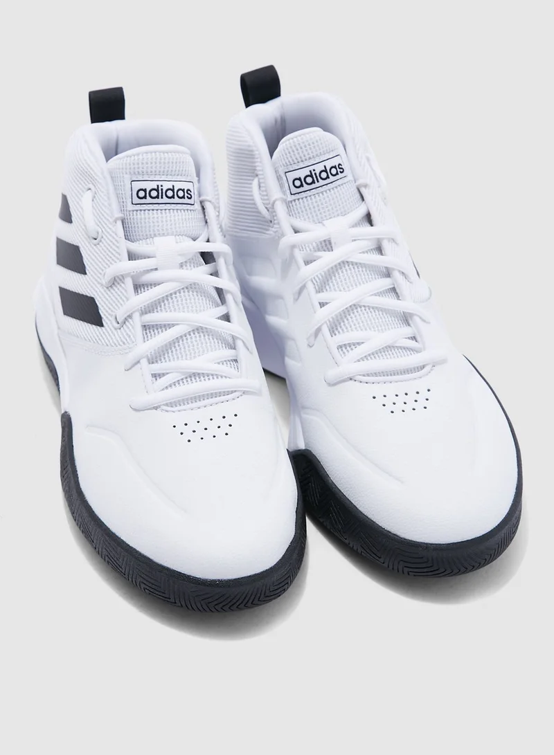 Adidas Own The Game Basketball Mens Sneakers Shoes Mid