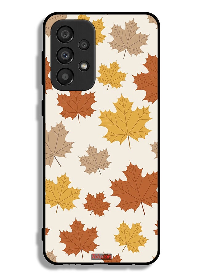 Tolwak Samsung Galaxy A33 5G Protective Case Cover Autumn Leaves - Image 1