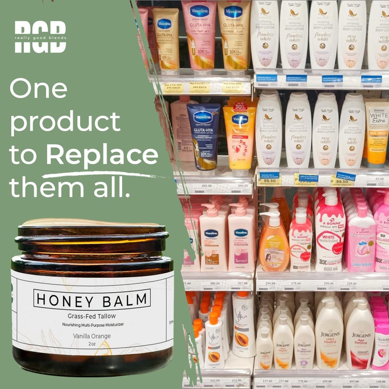 Really Good Blends - Tallow Honey Balm, Organic Body Butter, Grass-Fed Beef Tallow for Skin, Soothing All-Natural Moisturizer for Body and Face | Made in USA - 2 oz (Vanilla Orange) - Image 5