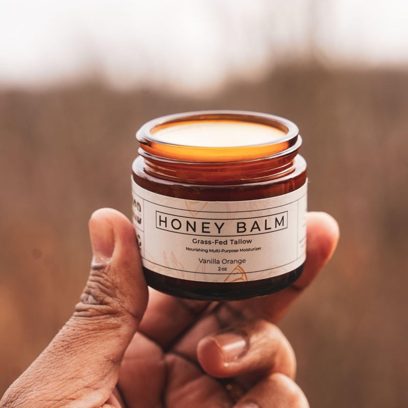 Really Good Blends - Tallow Honey Balm, Organic Body Butter, Grass-Fed Beef Tallow for Skin, Soothing All-Natural Moisturizer for Body and Face | Made in USA - 2 oz (Vanilla Orange) - Image 2
