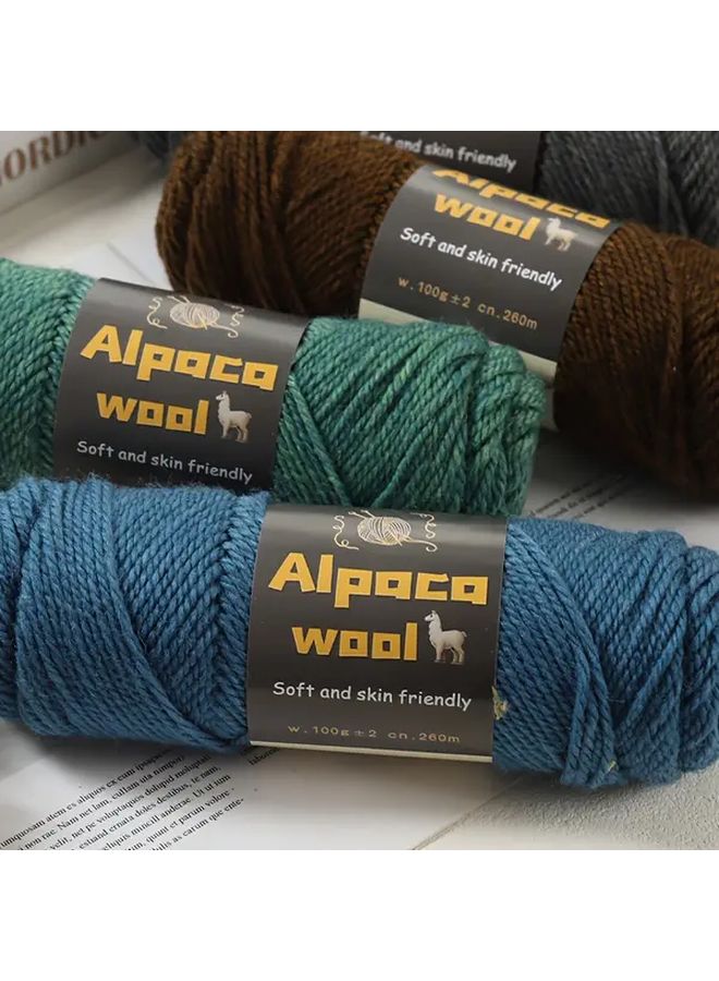 Turmeric 300g Alpaca Wool Yarn Balls For Knitting Sweater Scarf Hat Gloves - Image 3