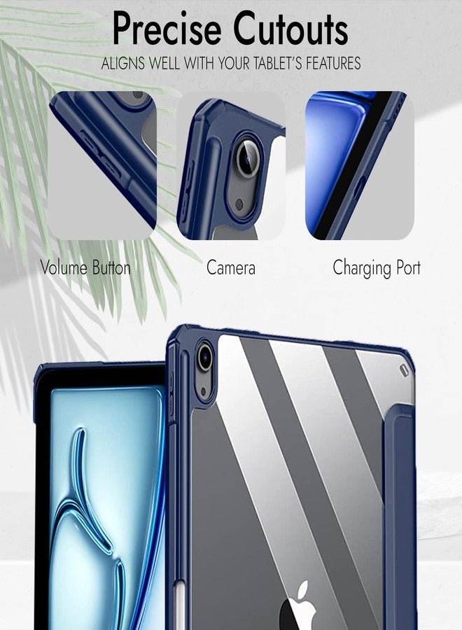 Robustrion Case Cover for iPad Air 11 Inch Cover M4 / M3 / M2 / iPad Air 5th Generation/Air 4th Gen Hybrid Case with [Pencil Holder] for iPad Air 11 inch M4 / M3 / M2 / Air 4th 5th Gen - Navy - Image 5