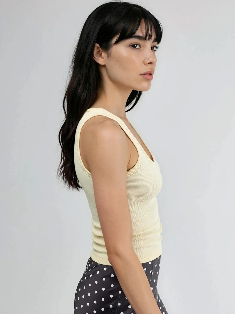 بوسيم BUSEM Sleeveless U Collar Modal Cotton Tank Top