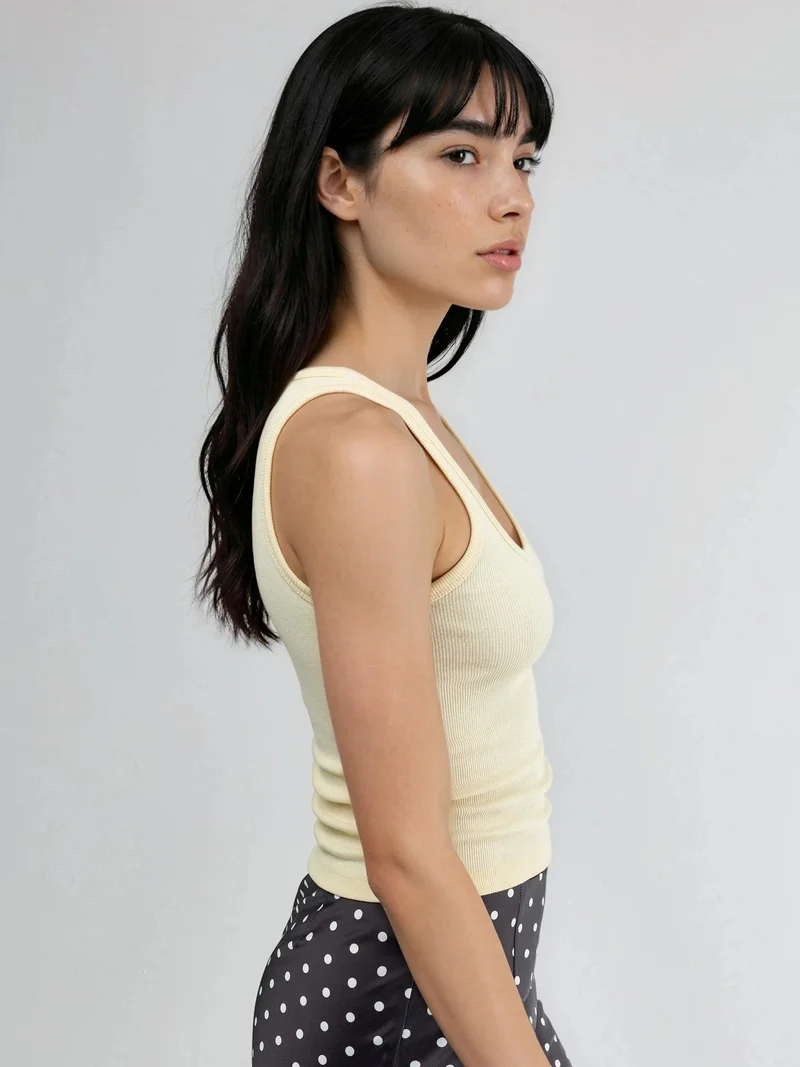 بوسيم BUSEM Sleeveless U Collar Modal Cotton Tank Top