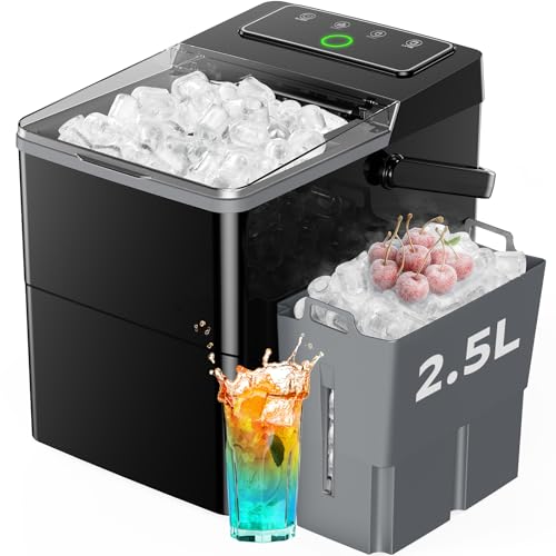 Silonn Boost Ice Maker with Innovative 2.5L Ice Basket & 1.8L Water Tank, 9 Bullet Ice Cubes in 6 Mins, Countertop Ice Maker with LED Touch Control, Self-Cleaning Ice Machine, 2 Ice Sizes - Image 1