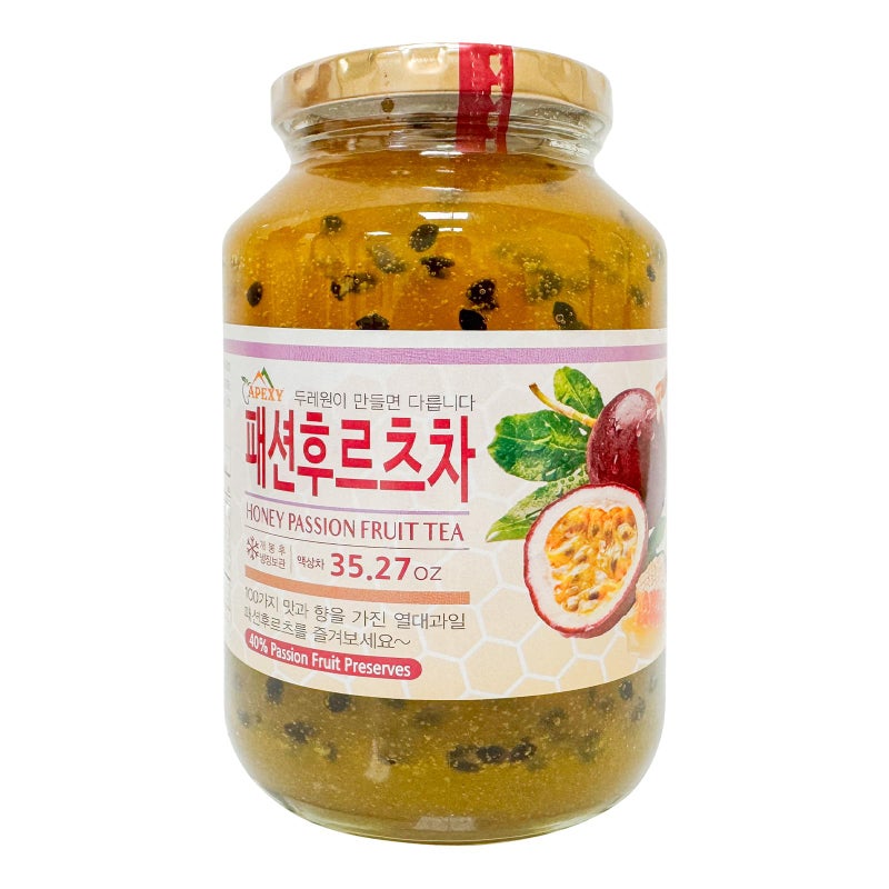Apexy Authentic Korean Honey Passion Fruit Tea Passionfruit Puree  Just Add Hot Water Gourment Blend for Smoothies Cocktails Desserts and Spread No Artificial Colors Versatile and Natural Delight Made in KOREA 3527oz 1kg Honey Passion Fruit - Image 3