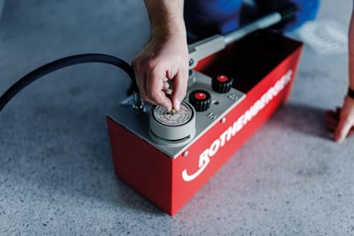 Rothenberger RP 50-S Pressure Test Pump with DURAMANT Coating - For Pressure Tests up to 60 bar - Power Pump 0-45 ml/Hub, 12L Capacity - 60200 - Image 2