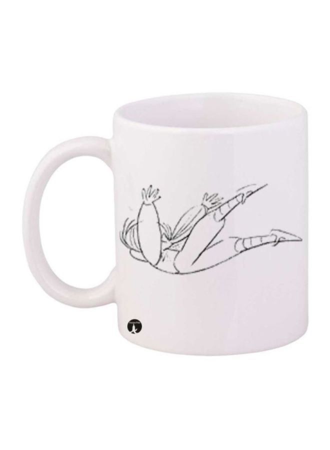 RKN Anime Jazeerat Al Kanz Printed Coffee Mug White/Black - Image 2