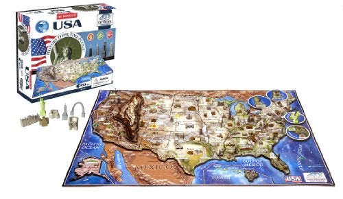 4D Cityscape USA History Time Puzzle - Image 1