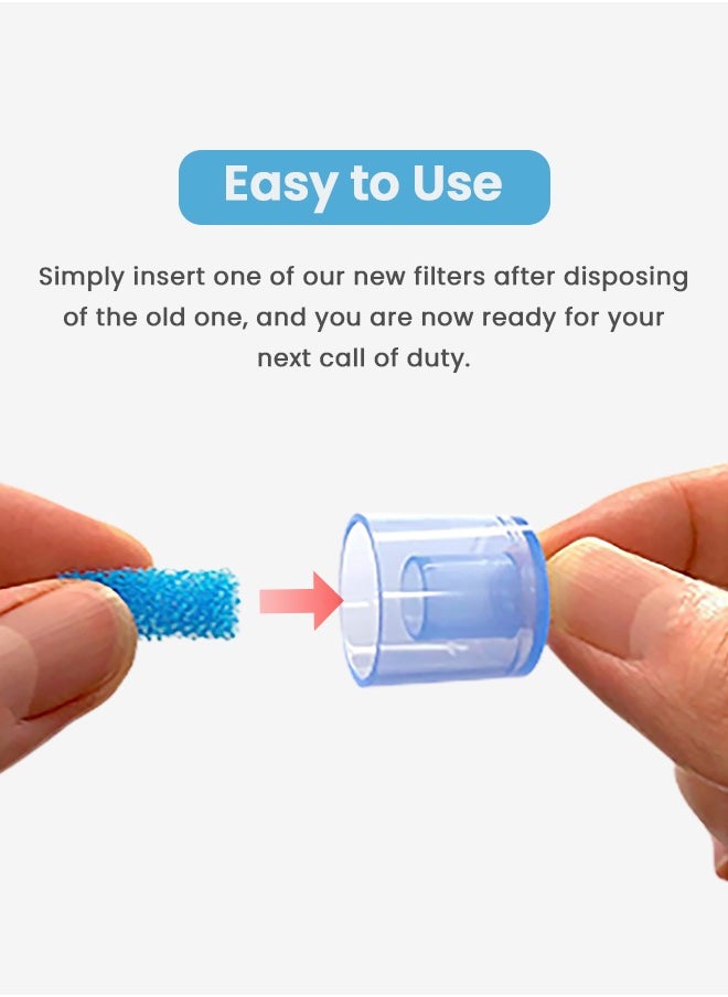 BAYBEE - Nasal Aspirator For Infant Babies With 24 Replacement Filters | 100% Safe Clean Snot Sucker Baby Nose Cleaner For Toddlers 0 To 2 Years Blue - Image 1