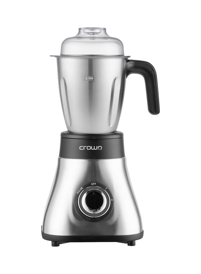 كراون لاين طقم خلاط 3 في 1 من الاستانلس ستيل 600 W BL-295 أسود/ فضي - Image 3