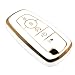 FEYOUN Key Fob Cover Compatible with Ford Escape Expedition Explorer F150 F250 F350 F450 F550 Maverick Mustang Lincoln Aviator TPU Remote Keyless Key Fob Case Protection Shell Accessories White - Image 2