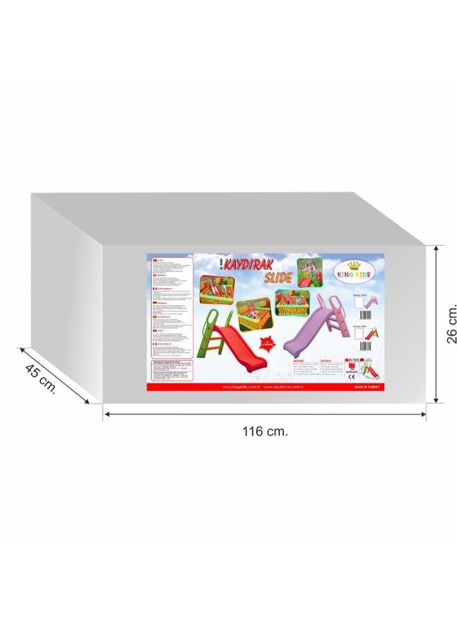 King Kids Kids Princess Garden Slide, 115 cm Length, Lilac and Pink, Ages 3+, 50 kg Capacity - Image 3