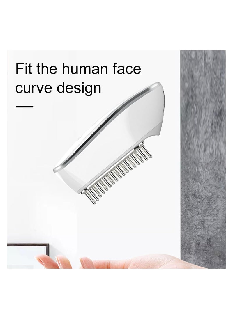 SYOSI Microcurrent Scalp Massager, Electric Scalp Massage Brush, USB Charging Hair Massage Brush, Head Scratcher Electric Hair Oil Applicator, Multi-Functional Care Comb Oil Dispenser for Hair White  - Image 3
