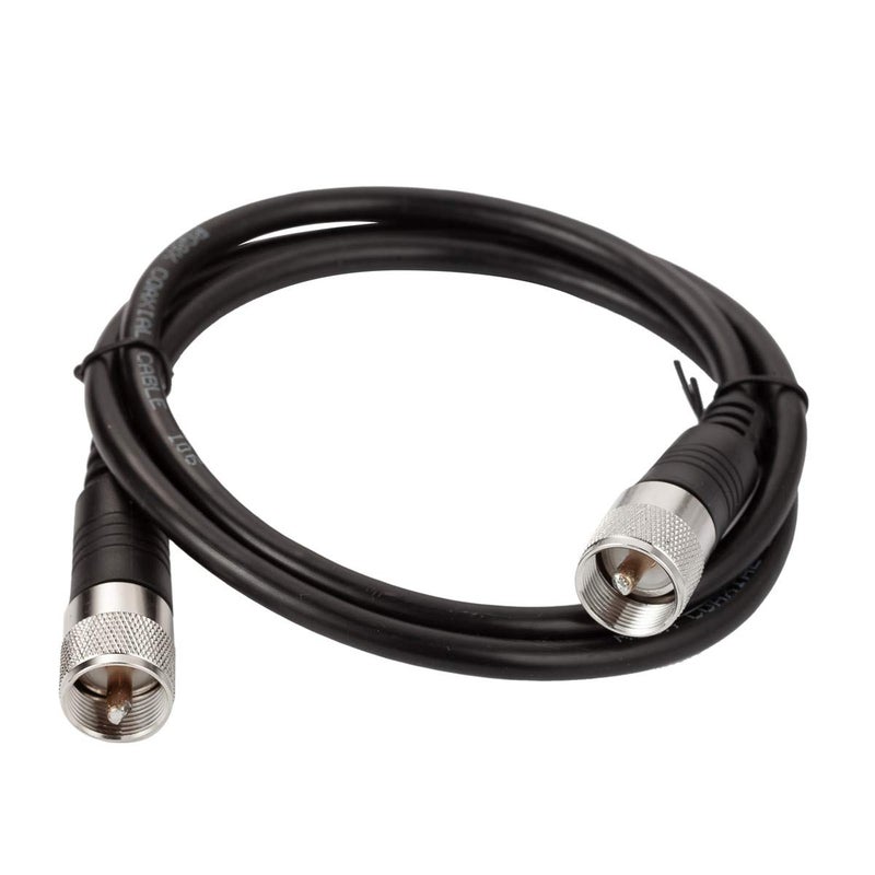 RFAdapter CB Antenna Cable, RG8x Coax Jumper, 6ft UHF Male to Male Low Loss CB Coaxial Cables, 50 Ohm for HAM Radio Antenna - Image 1