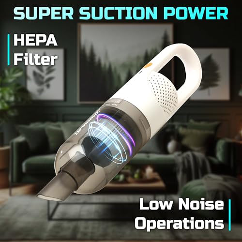 Tomahawk® TCV-360 Vacuum Cleaner, Cordless Wet and Dry | 300W Portable Vacuum with HEPA Filter | 0.5 Litre Capacity | Super Suction Power & Low Noise | Ideal for Car, Sofa, Carpet Cleaning - Image 2