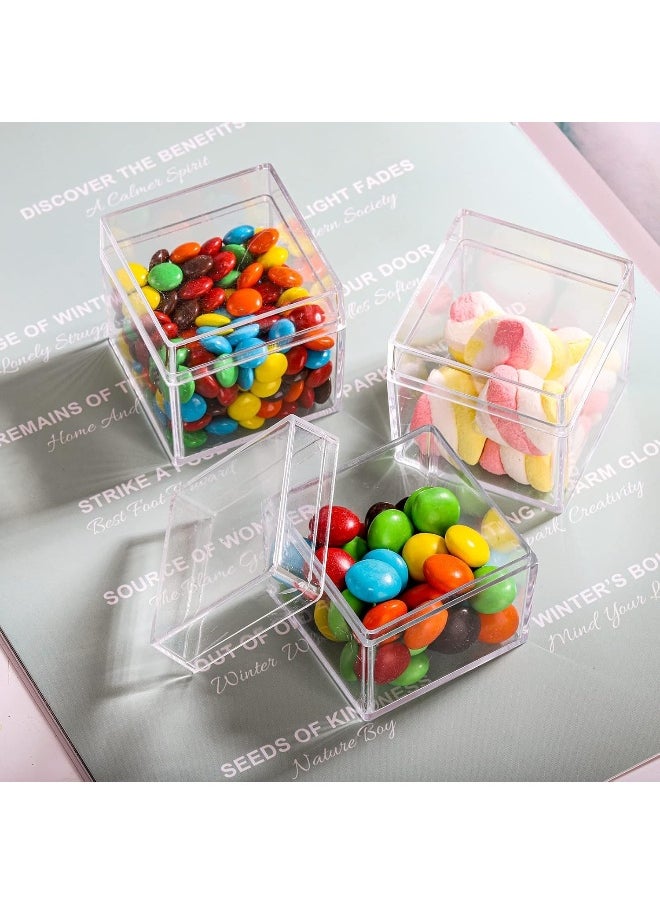 Horoof Home 36-Pack Clear Acrylic Square Boxes with Lids  - Image 4