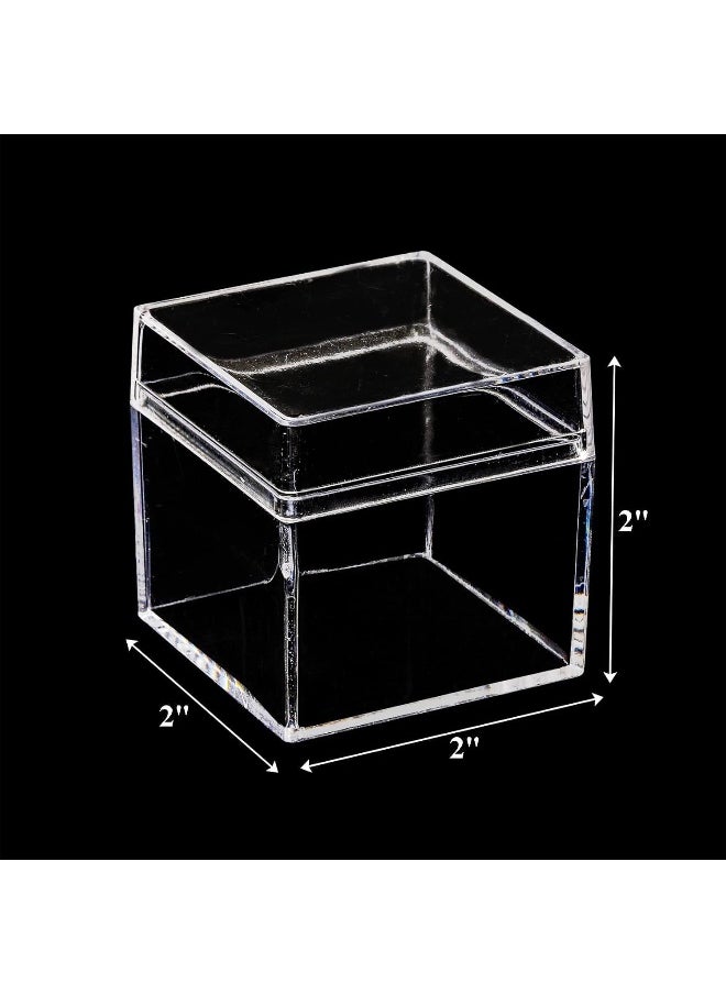 Horoof Home 36-Pack Clear Acrylic Square Boxes with Lids  - Image 2