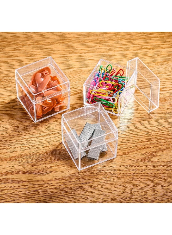 Horoof Home 36-Pack Clear Acrylic Square Boxes with Lids  - Image 5