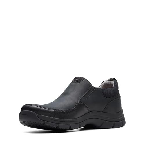 clarks حذاء كلاركس للرجال وولباث ستيب لوفر، جلد أسود، 7.5 - Image 5