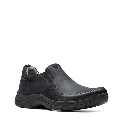 clarks حذاء كلاركس للرجال وولباث ستيب لوفر، جلد أسود، 7.5 - Image 3