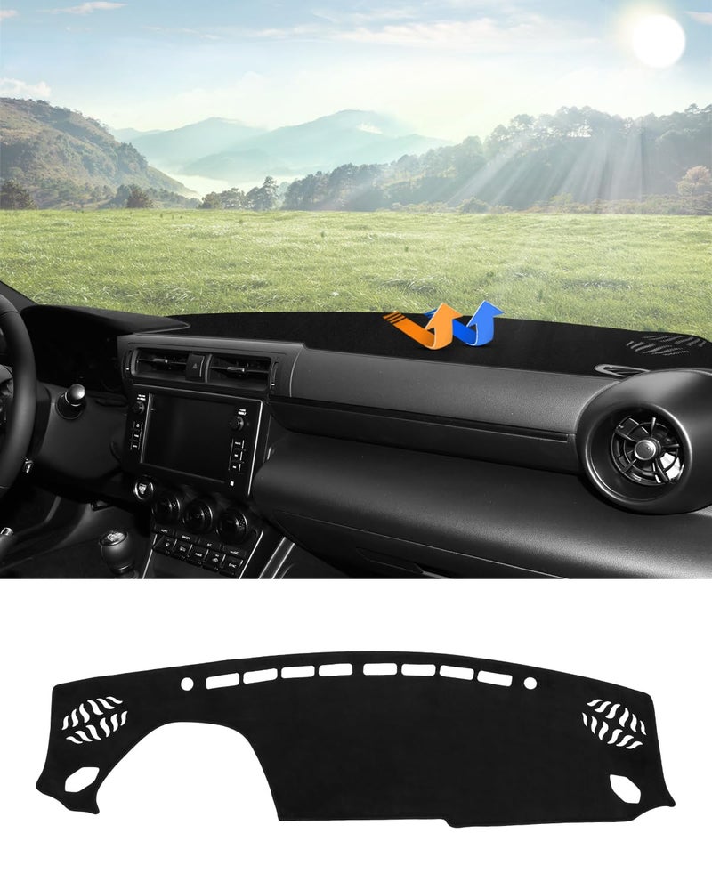 Autorder Dashboard Cover Mat for Toyota GR86Subaru BRZ 20222025 2026 Accessories Dash Cover Flannel Dash Mat Sunshade Glare UV Rays Protector