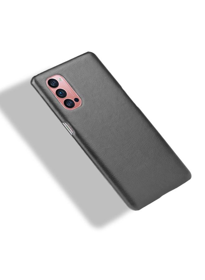 اس-توب جراب لهاتف OPPO Reno4 Pro مقاوم للصدمات من مادة الليتشي PC + PU - Image 4