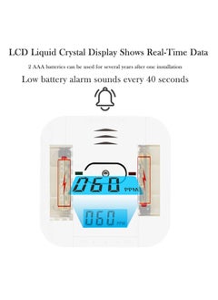 SYOSI Combination and Carbon Monoxide Alarm Detector, 3 in1 Temperature 85 dB High Decibel Battery Operated with LCD Display  - Image 5