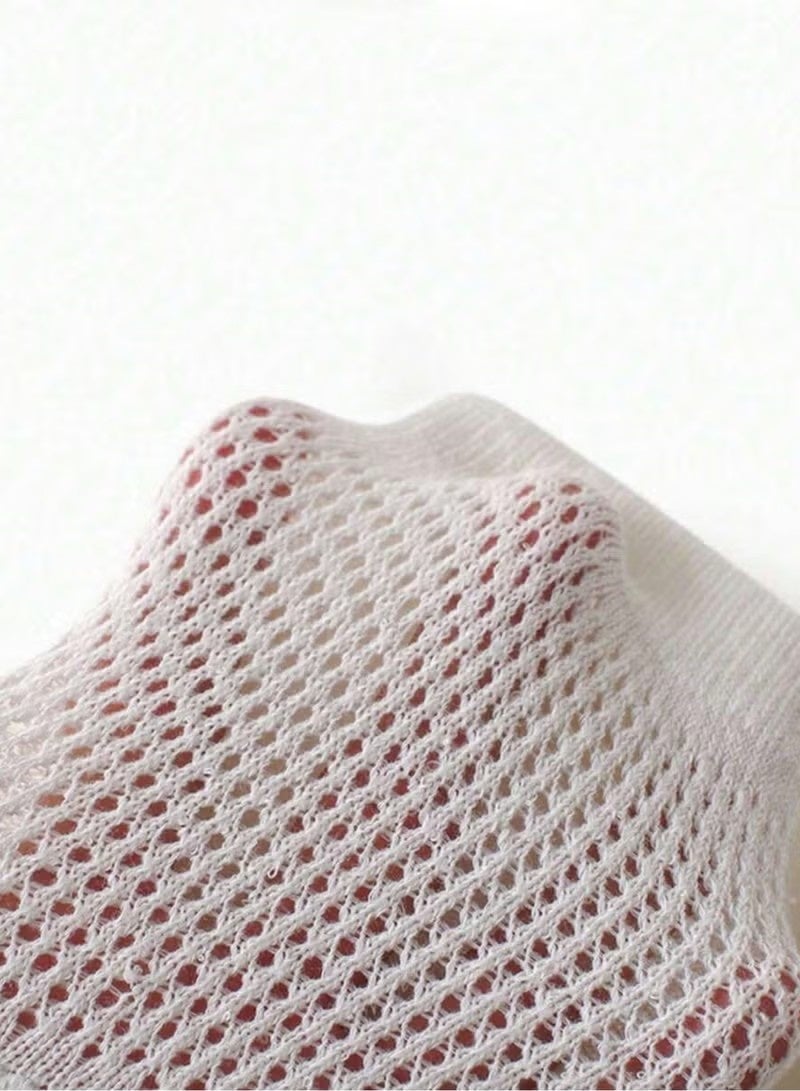 Gonice 1 Pairs Baby Knee Pads for Crawling, Breathable Summer Baby Crawling Knee Pads, Anti Slip Adjustable Knee Pads, High Elastic Soft Baby Knee Protectors, Leg Warmers for Baby Toddler Girls Boys (Cute Bear) - Image 2