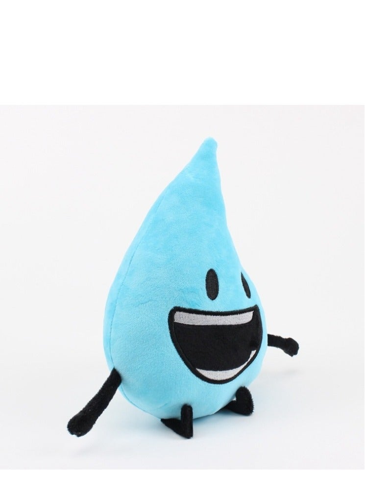 XiuWoo Battle For Dream Island Stuffed Plush Toys Dolls Kids, Cute Soft Leafy Teardrop Firey Bubble Stuffed Plush Pillow For Child Fan Gifts 25cm - Image 1