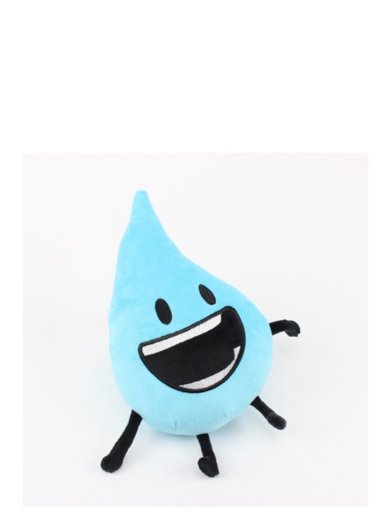 XiuWoo Battle For Dream Island Stuffed Plush Toys Dolls Kids, Cute Soft Leafy Teardrop Firey Bubble Stuffed Plush Pillow For Child Fan Gifts 25cm - Image 3