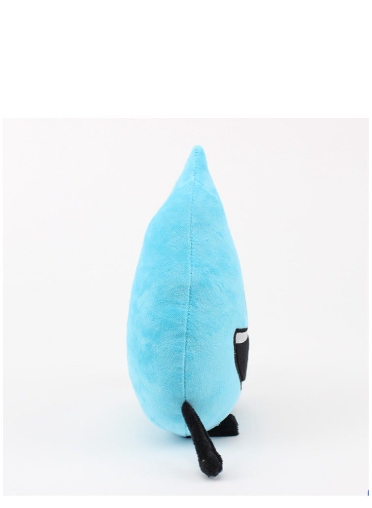 XiuWoo Battle For Dream Island Stuffed Plush Toys Dolls Kids, Cute Soft Leafy Teardrop Firey Bubble Stuffed Plush Pillow For Child Fan Gifts 25cm - Image 2