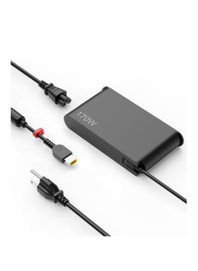 Terabyte Lenovo 170W Charger 20V 8.5A USB AC Adapter For ThinkPad Gen 6 5 4 3 2 1 P50 P51 P52 P53 P70 P71 P73 W540 Ideapad Y720-15IKB T440s T450 T450s T550 X240 X240s ADL170NDC2A ADL170NDC3A - Image 1