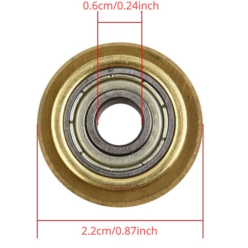 2 Sets 22mm Manual Tile Cutter Replaces Blade Rotary Bearing Cutting Wheel - Image 2