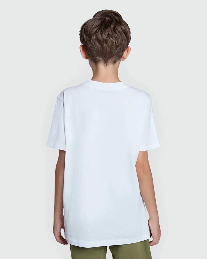 Ovs Classic Mod C White Tee For Boys – OVS