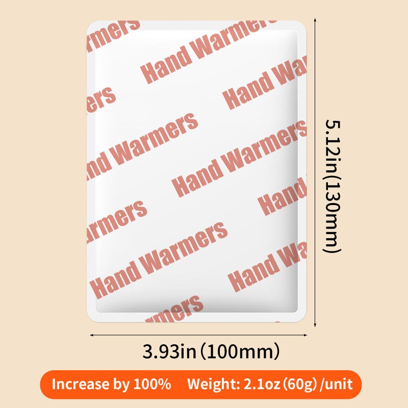 TCANG Hand Warmers Disposable 20 Pack- Up to 20 Hours of Heat - Super Long Lasting Air Activated Warmers, All Natural, Portable for Body, Hands & Toes - Odorless Hot Warmer Heater for Outdoor Sport - Image 3
