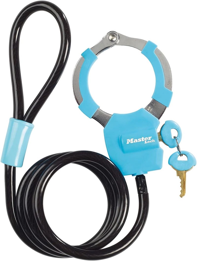 Master Lock 8275EURDPROBLU Cable Bike Lock with Cuff - 1 Meter, Blue - Image 1