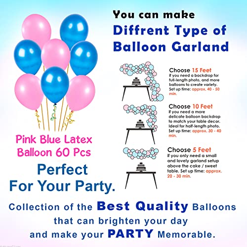 Party Propz Birthday Theme Decoration Balloon Garland Kit - 68 Pcs - Image 3