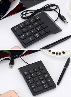 Wired Usb 18 Keys Numeric Slim Mini Number Pad  For Imac/Mac Pro/Macbook/Macbook Air/Pro Black