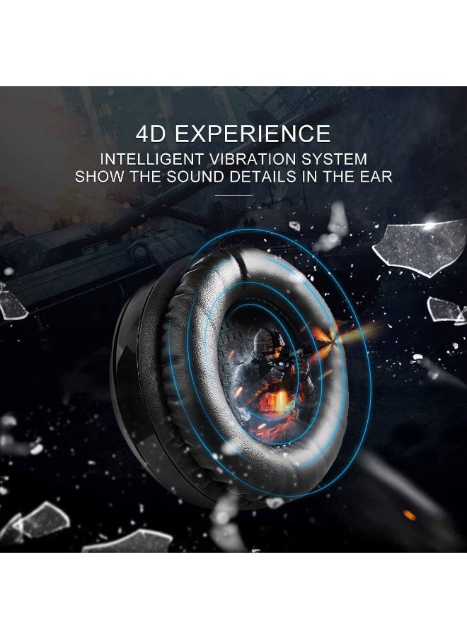 Somic - G951 Virtual 7.1 Surround Sound Gaming Headset is a popular choice among gamers, who demand an immersive, vibrating virtual 7.1 surround sound experience and an attractive appearance with LED lighting. This headset features adjustable ear cups and a dual headband for extended gaming. It also features a microphone for clear voice communication. The headset uses a USB connection. - Image 1