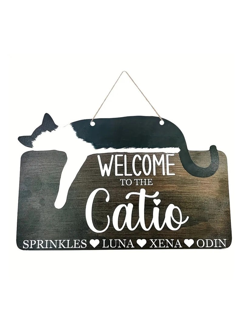 One Piece Wooden Sign Welcoming People A Fun Hanging Sign To Send Joy And Happiness - Image 4