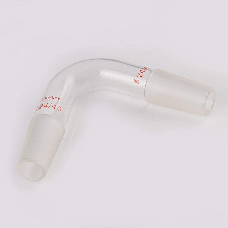 stonylab Glass 75 Degree Distillation Adapter, Borosilicate Glass Bent Adapter with 24/40 Inner Joints for Laboratory Lab Supply - Image 5