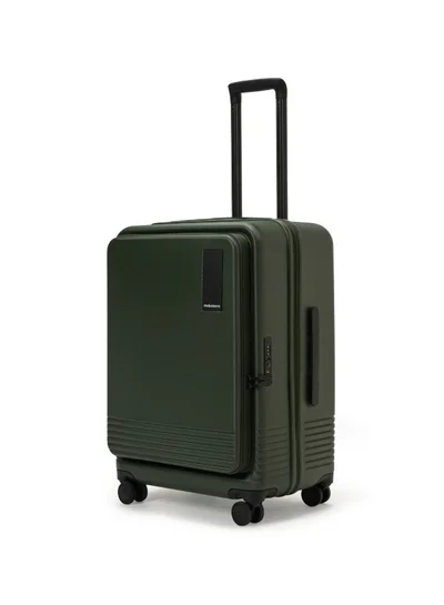 Mokobara The Access Trunk Check-in Medium Luggage Expandable 8 Hinomoto Wheels TSA Lock Trolley for Travels (Green)